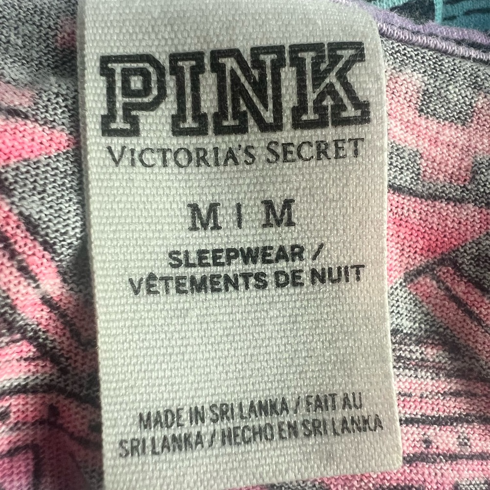 Pink Victoria Secret Aztec Print Razor Back Tank Top M - Picture 3 of 4